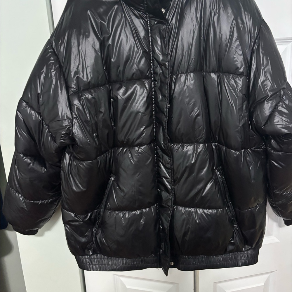 Divided Glossy Black Jacket